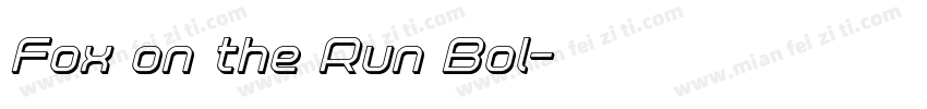 Fox on the Run Bol字体转换